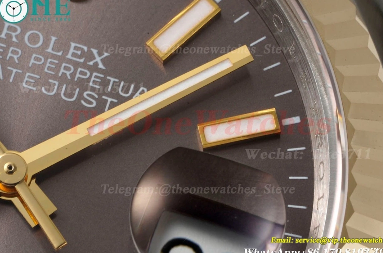 A2836 SS 126233 Brown 904L YG Stk Jub 36MM Datejust Wrapped GMF 1221